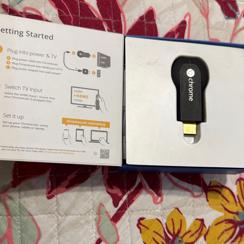 Google Chromecast in Black with HDMI Connectivity